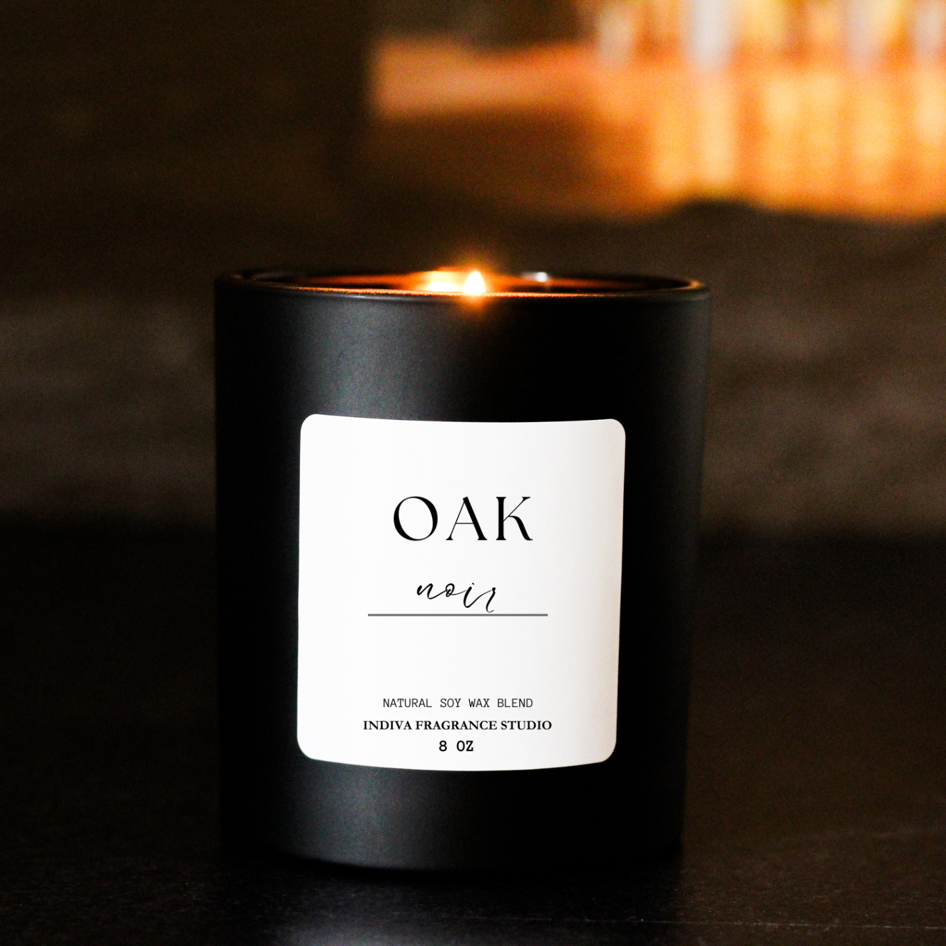 Oak Noir Classic Candle