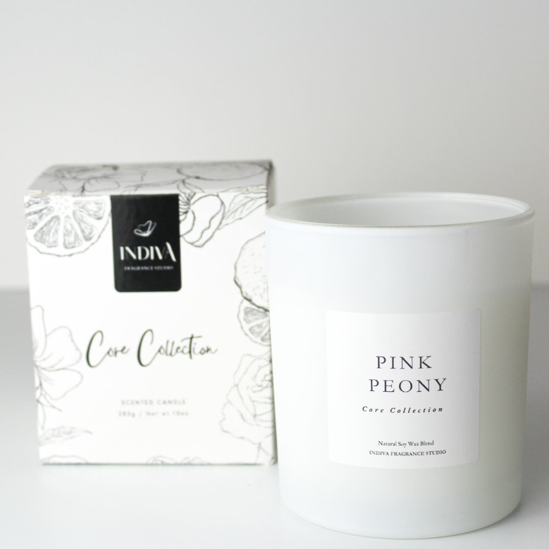 Pink Peony Core Candle